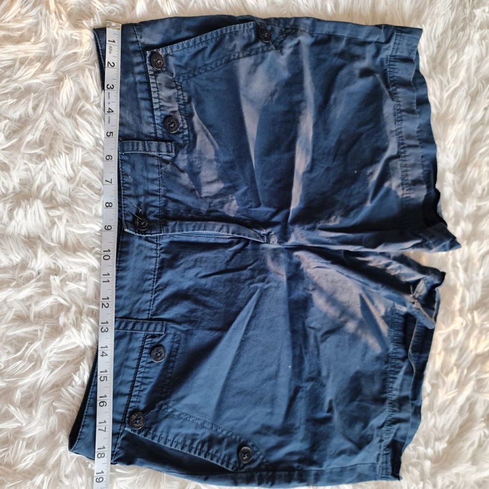 Lauren Ralph Lauren 100% Cotton Navy Blue Bermuda Shorts - Size 14 - Picture 7 of 8